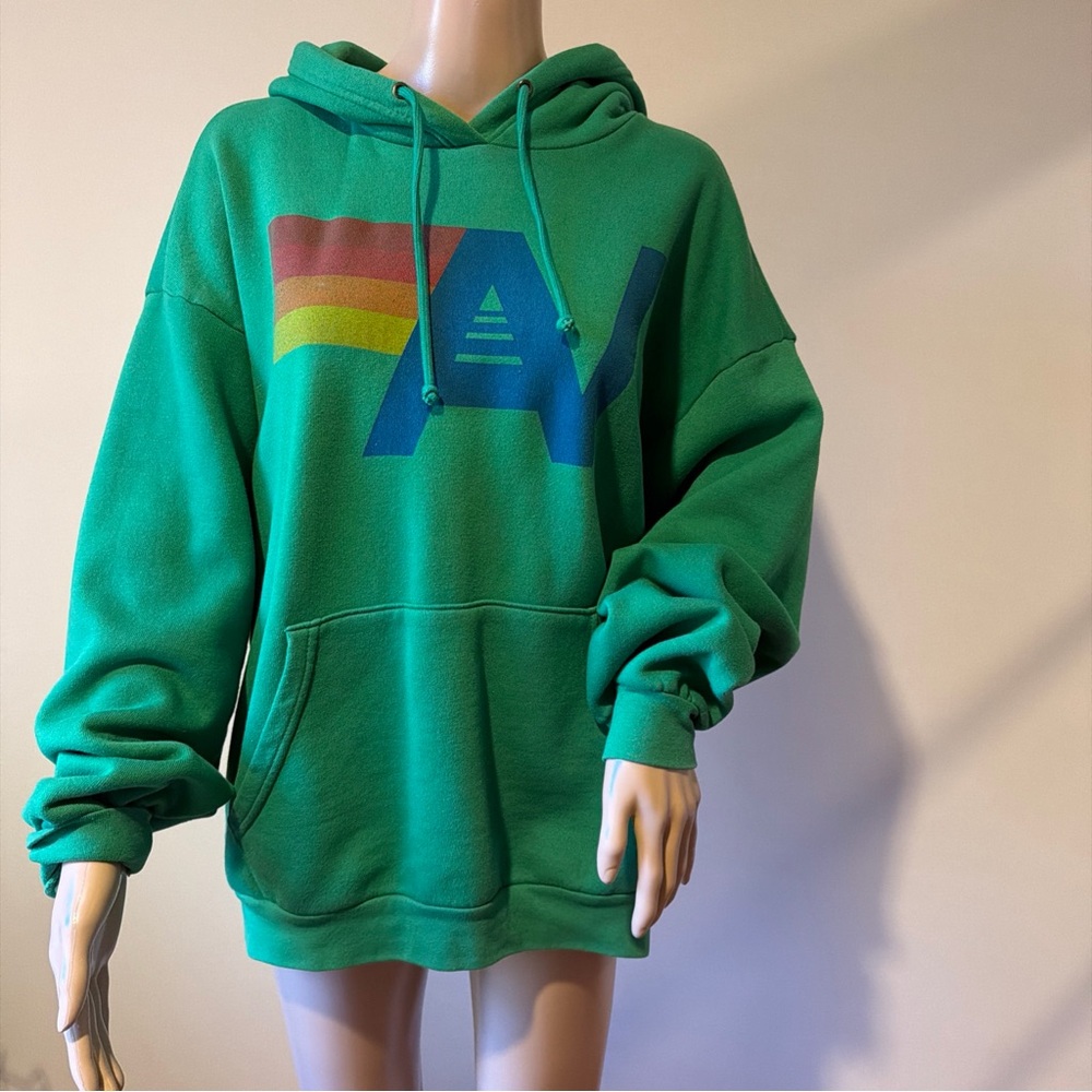 Aviator Nation Graphic Logo Hoodie Size M